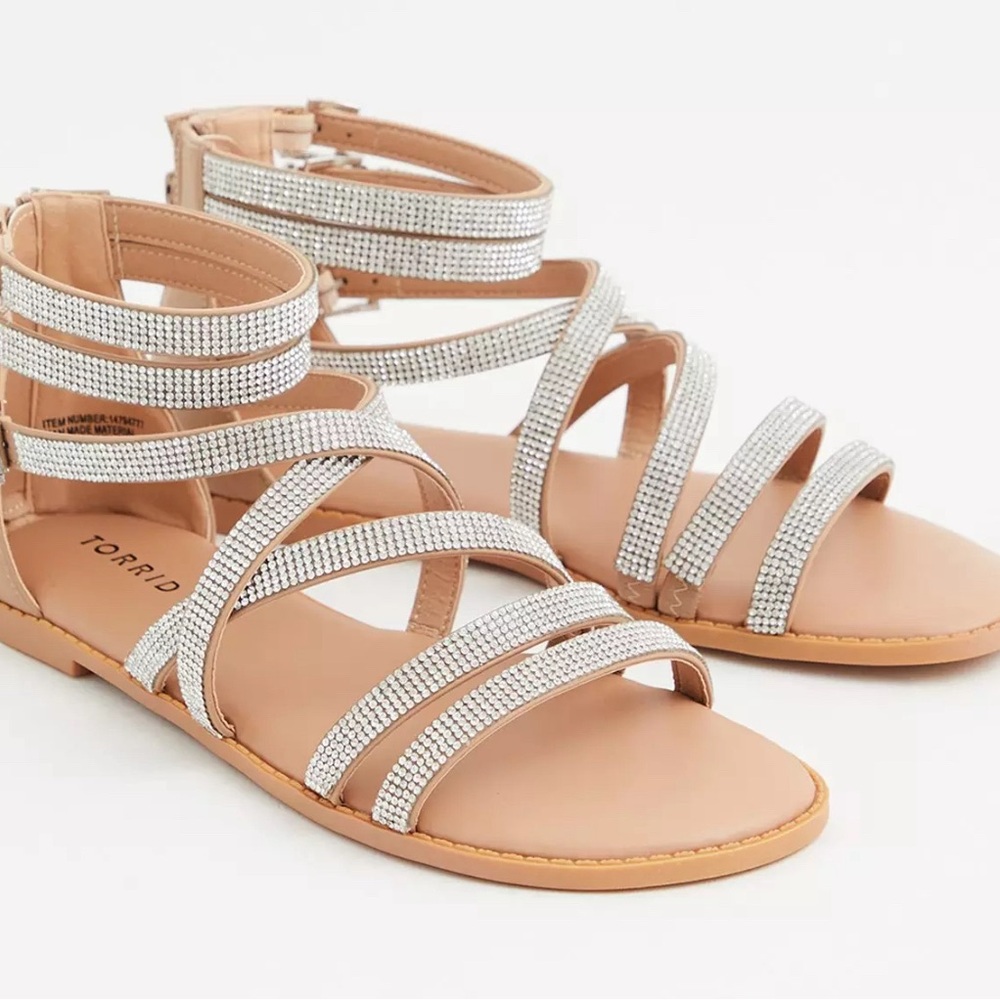 Gladiator Rhinestone strappy sandal